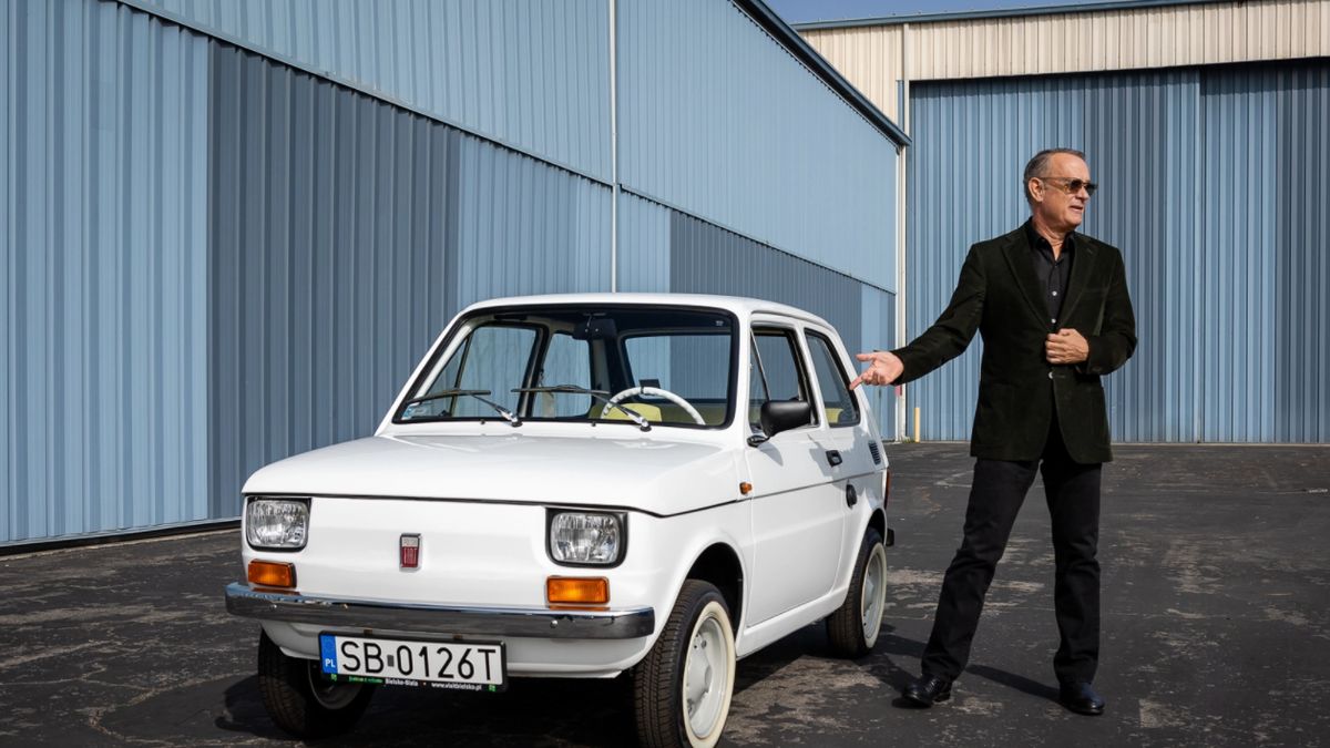 Tom Hanks i jego maluch