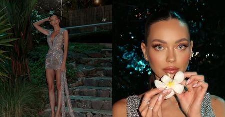 Edyta Zając eksponuje NOGI DO NIEBA w srebrnej mini: "Najpiękniejsza kobieta na świecie" (FOTO)