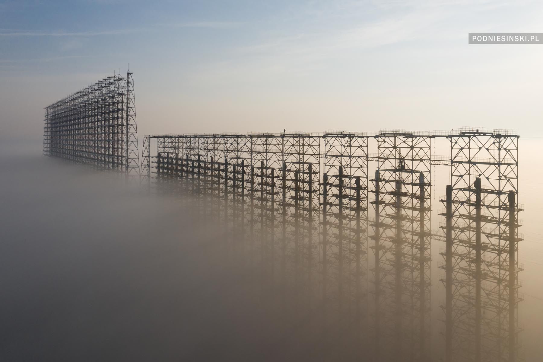 Arek Podniesiński sfotografował radziecką tarczę antyrakietową Duga 2