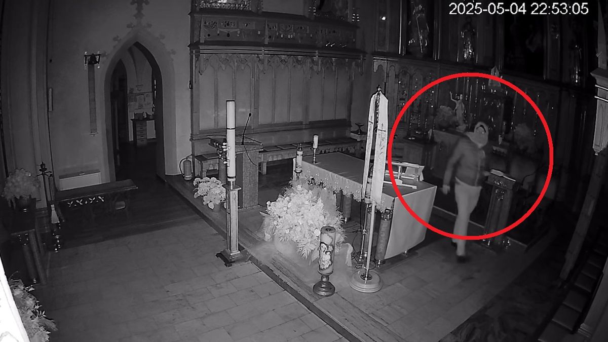 Policja szuka złodzieja z kościoła