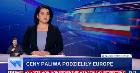 "Niemiec płakał jak tankował". To naprawdę padło w "Wiadomościach"