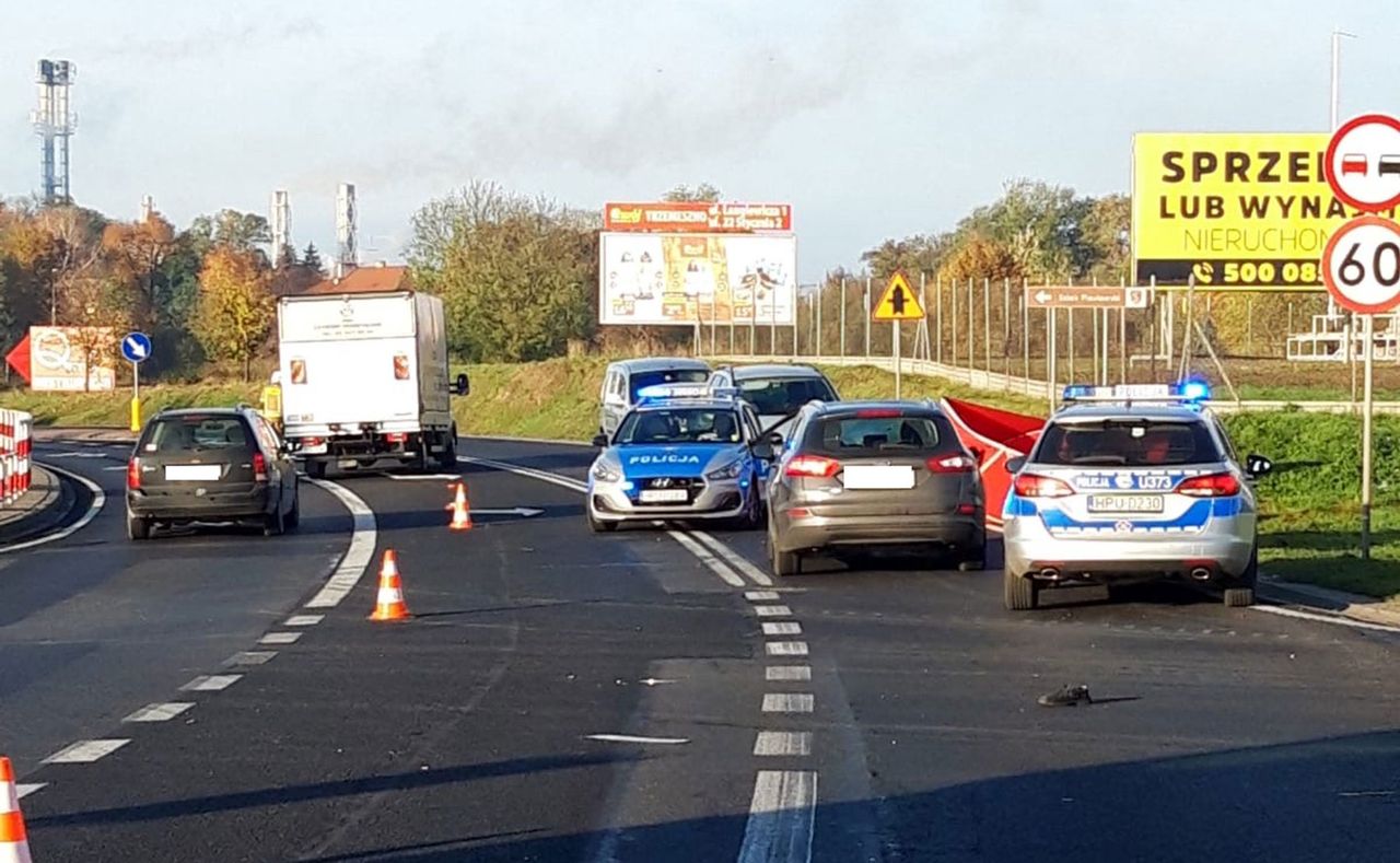 Trzemeszno. Tragiczny wypadek na obwodnicy. "Nawet nie hamował"