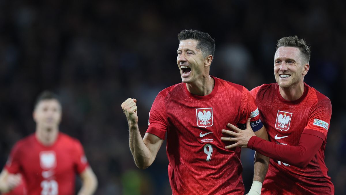 Robert Lewandowski i Piotr Zieliński