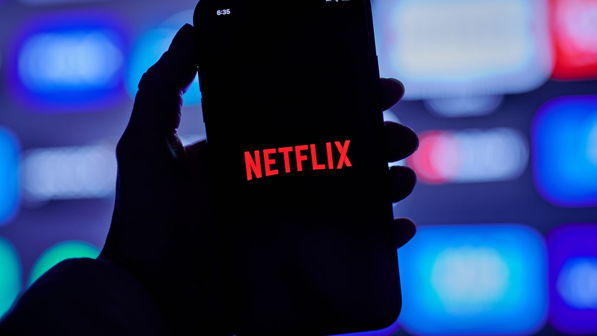 The Netflix logo on a smartphone arranged in the Queens borough of New York, US, on Tuesday, March 26, 2024. Netflix Inc. is scheduled to release earnings figures on April 18. Photographer: Gabby Jones/Bloomberg via Getty Images