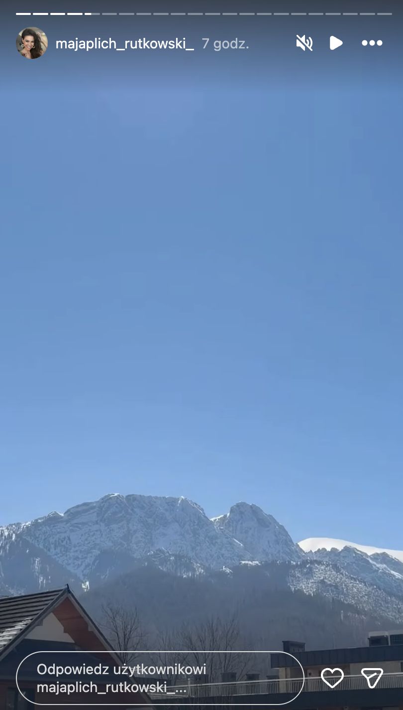 Maja Rutkowski pokazała widok na Giewont