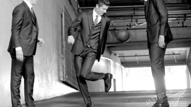 Robert Lewandowski w kampanii Giorgio Armani