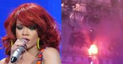 Zapaliła się scena Rihanny! (WIDEO)
