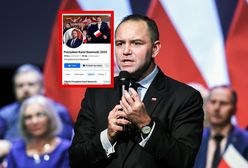 Podejrzany fapejdż wspierał Nawrockiego. Ma długą historię