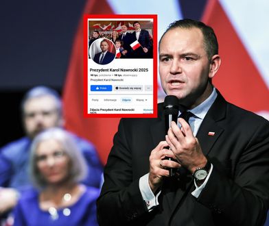 Podejrzany fapejdż wspierał Nawrockiego. Ma długą historię