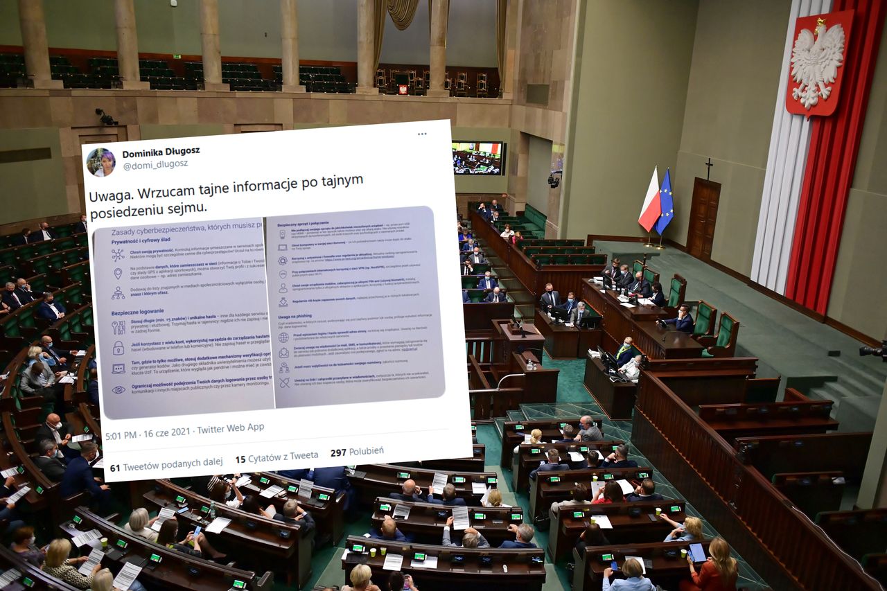 Sejm. Posłowie otrzymali instrukcję dotyczącą cyberbezpieczeństwa