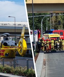 Śmiertelny wypadek w Warszawie. Na miejscu lądował śmigłowiec LPR