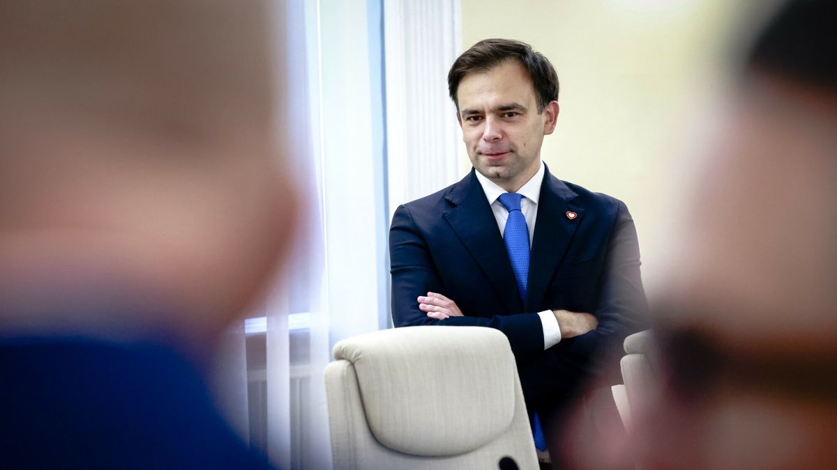 Minister finansów i gospodarki Andrzej Domański