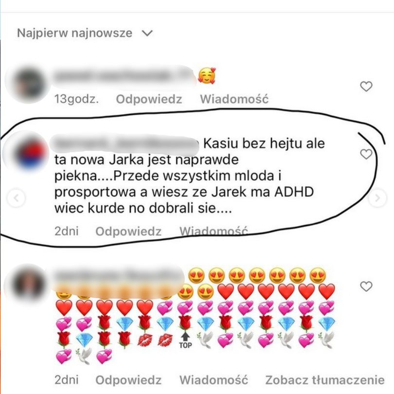 Katarzyna Glinka odpowiada na komentarz o byłym narzeczonym