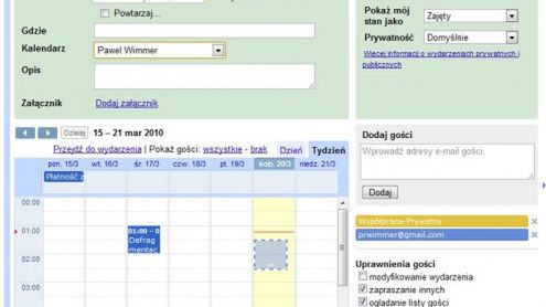 Nowe funkcje Kalendarza Google 1