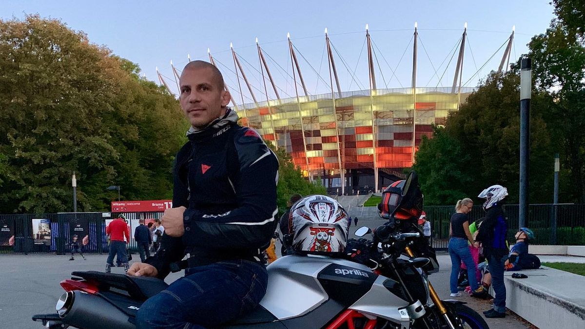Damian Janikowski na motorze