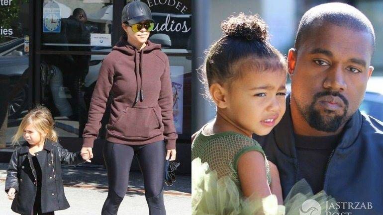 Kourtney Kardashian i Kanye West córkami