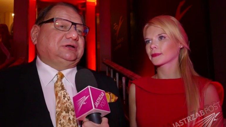 Ryszard Kalisz z żoną Dominiką Lis