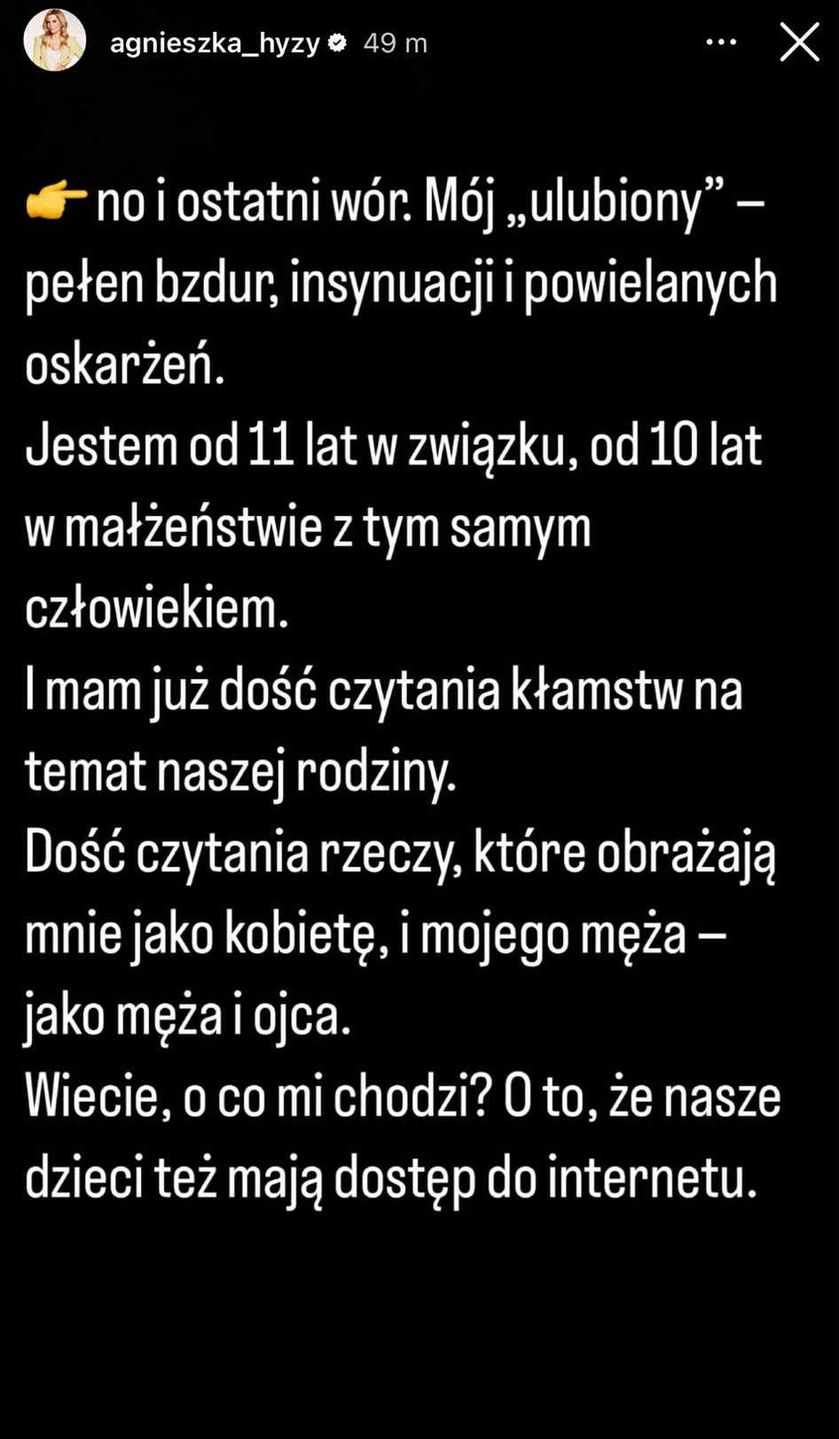 Agnieszka Hyży reaguje na uszczypliwe komentarze