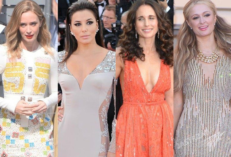 Cannes 2015: Paris Hilton z gołymi plecami, piękna Andie McDowell i szczupła Emily Blunt [zdjęcia]