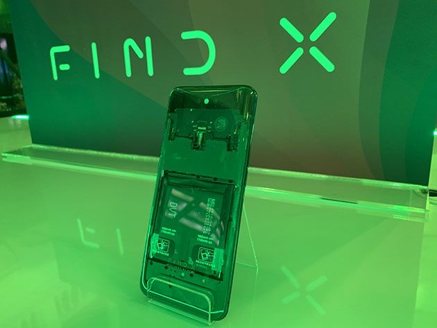 OPPO Find X z przezroczystym tyłem