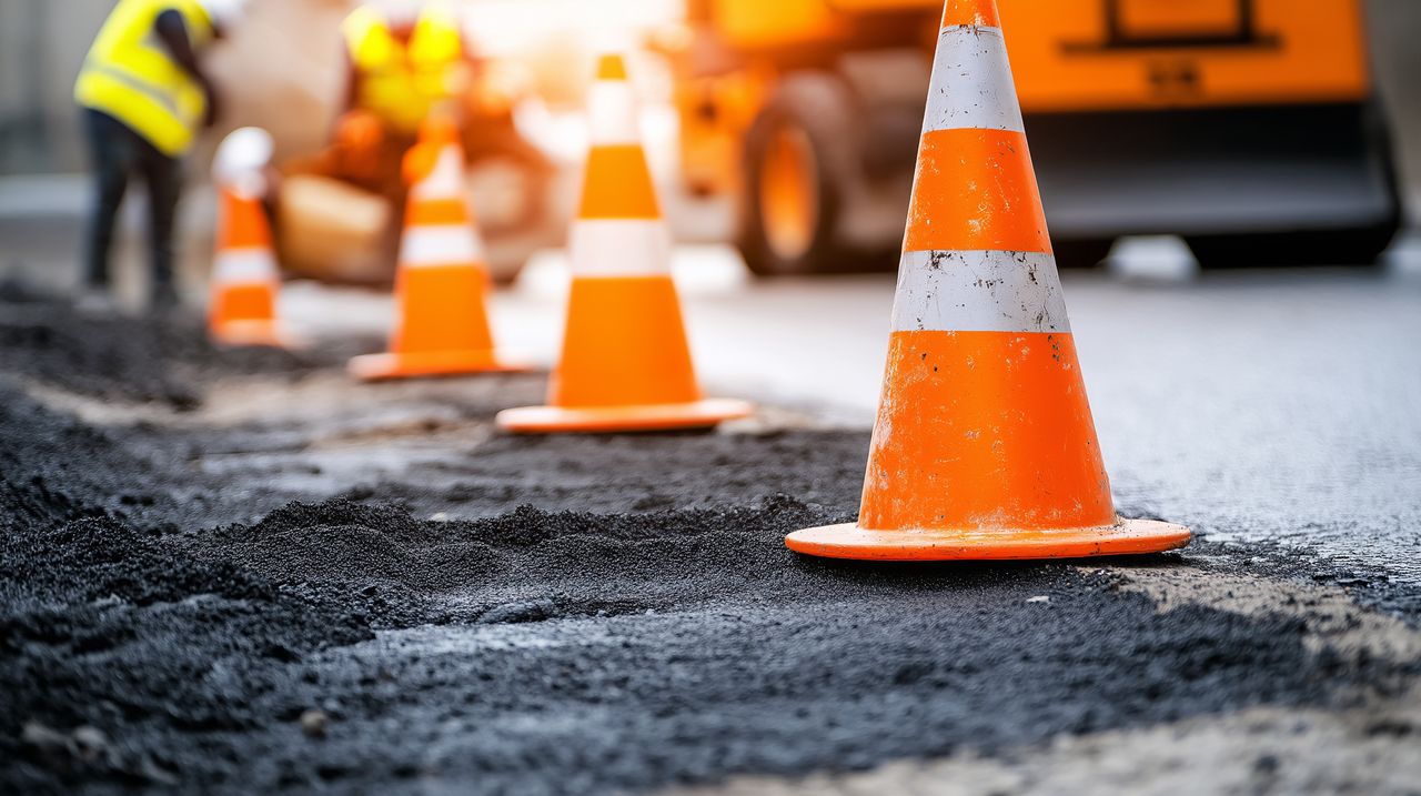 Myślenice: Utrudniony wjazd na zakopiankę. Trwają roboty drogowe