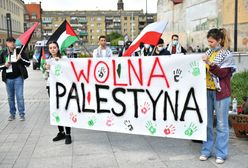Konflikt w Strefie Gazy. Protest w centrum Wrocławia