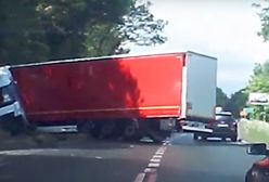 Wypadek policjantów z grupy Speed. Zderzyli się z TIR-em