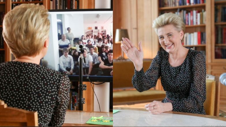 Kancelaria Prezydenta: "Uczniowie przebywali w izolacji. Wręczanie im maseczek byłoby absurdem"