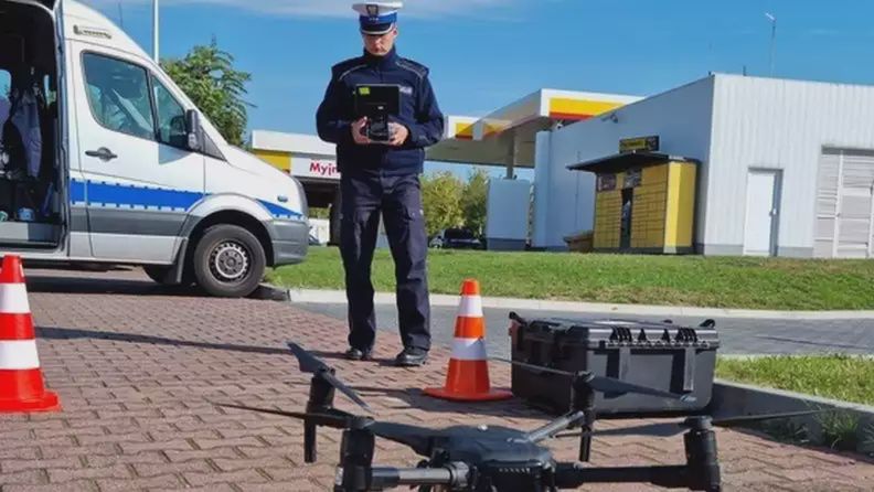 Akcje z udziałem drona do tej pory w Lesznie prowadzili policjanci z Poznania