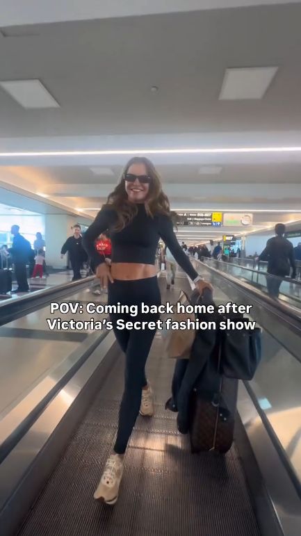 Anna Lewandowska robi show na lotnisku