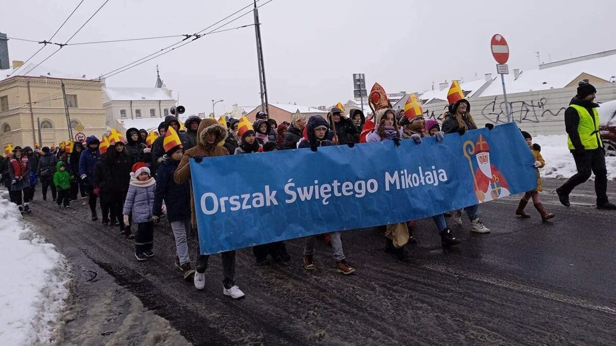 Orszak Świętego Mikołaja w Lublinie