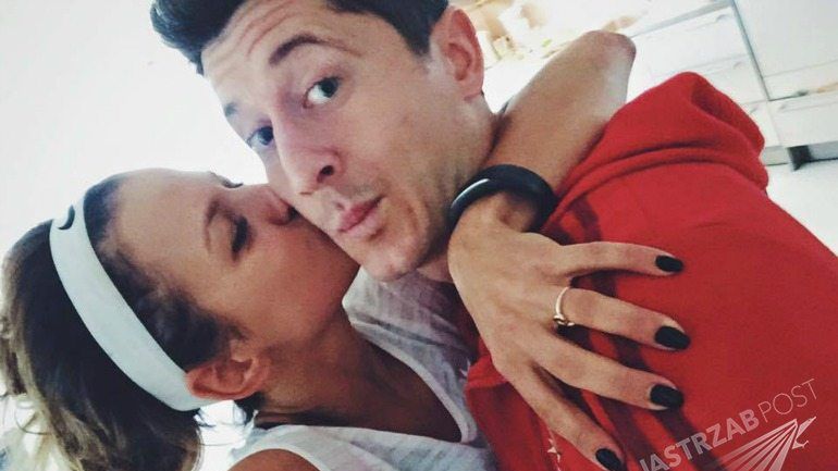 Anna Lewandowska Robert Lewandowski mecz