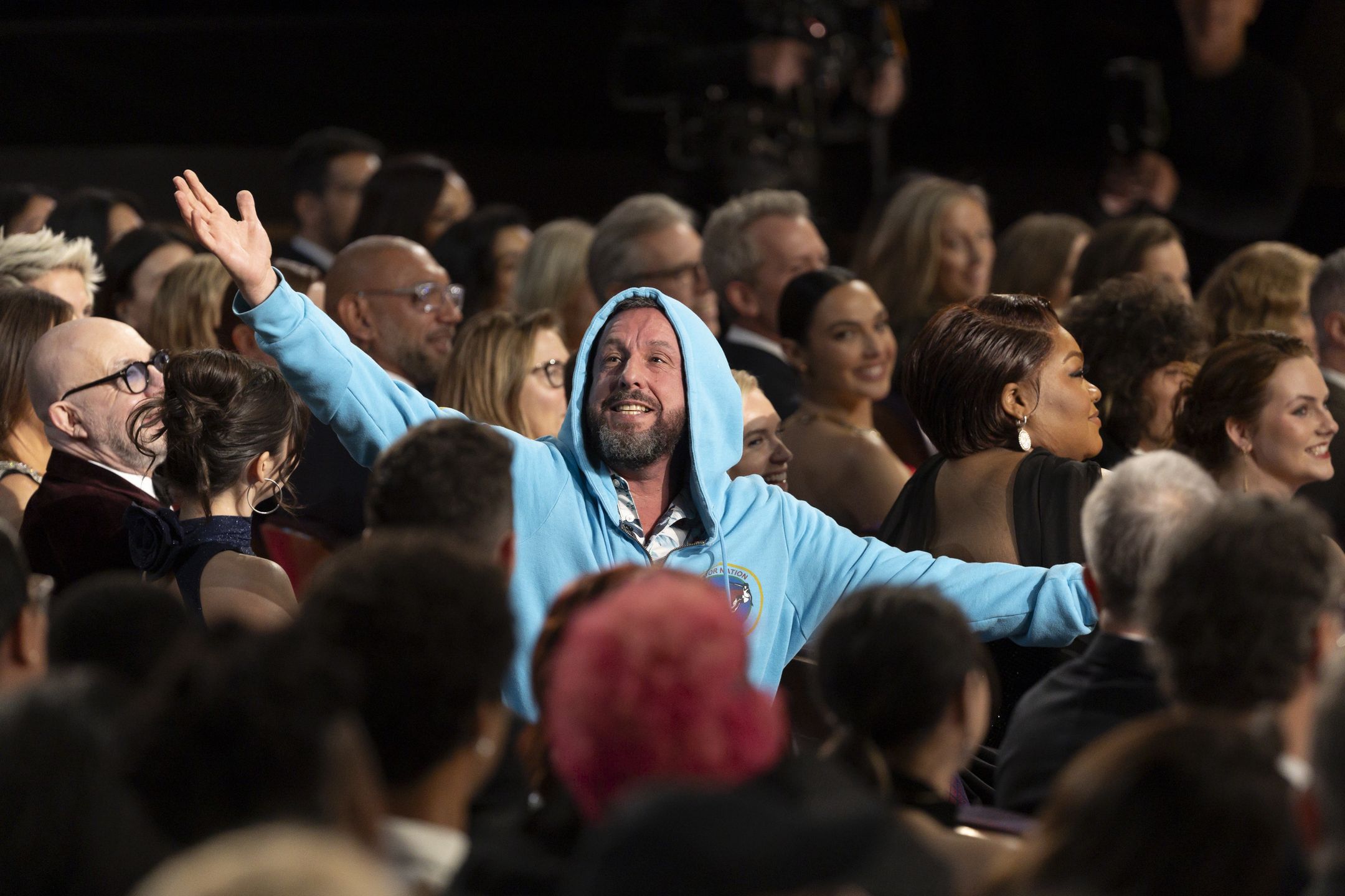 ADAM SANDLERTHE OSCARS®  "The Oscars" will be held on Sunday, March 2, 2025, at the Dolby® Theatre at Ovation Hollywood and will air live on ABC, Hulu and broadcast outlets in more than 200 territories worldwide. (Disney/Frank Micelotta)ADAM SANDLER (Photo by Frank Micelotta/Disney via Getty Images)Frank Micelotta