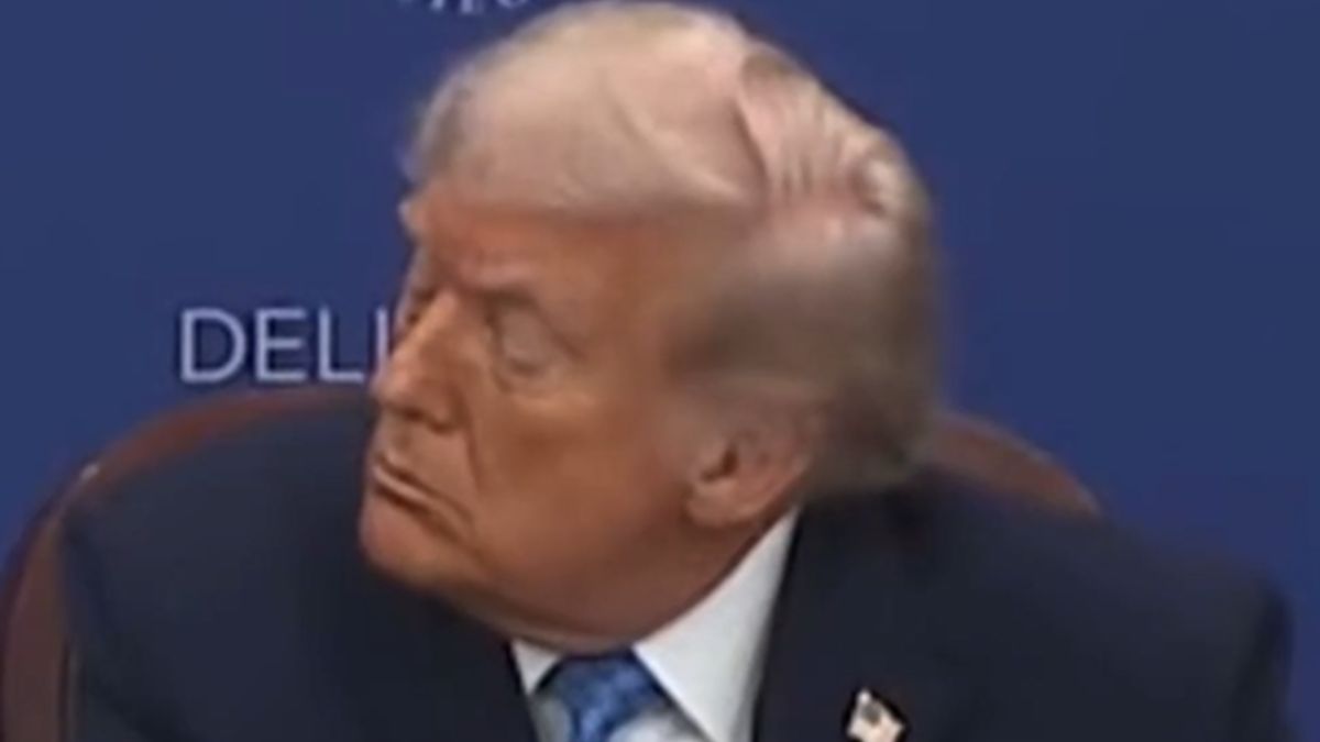 Donald Trump przysnął na wizji.