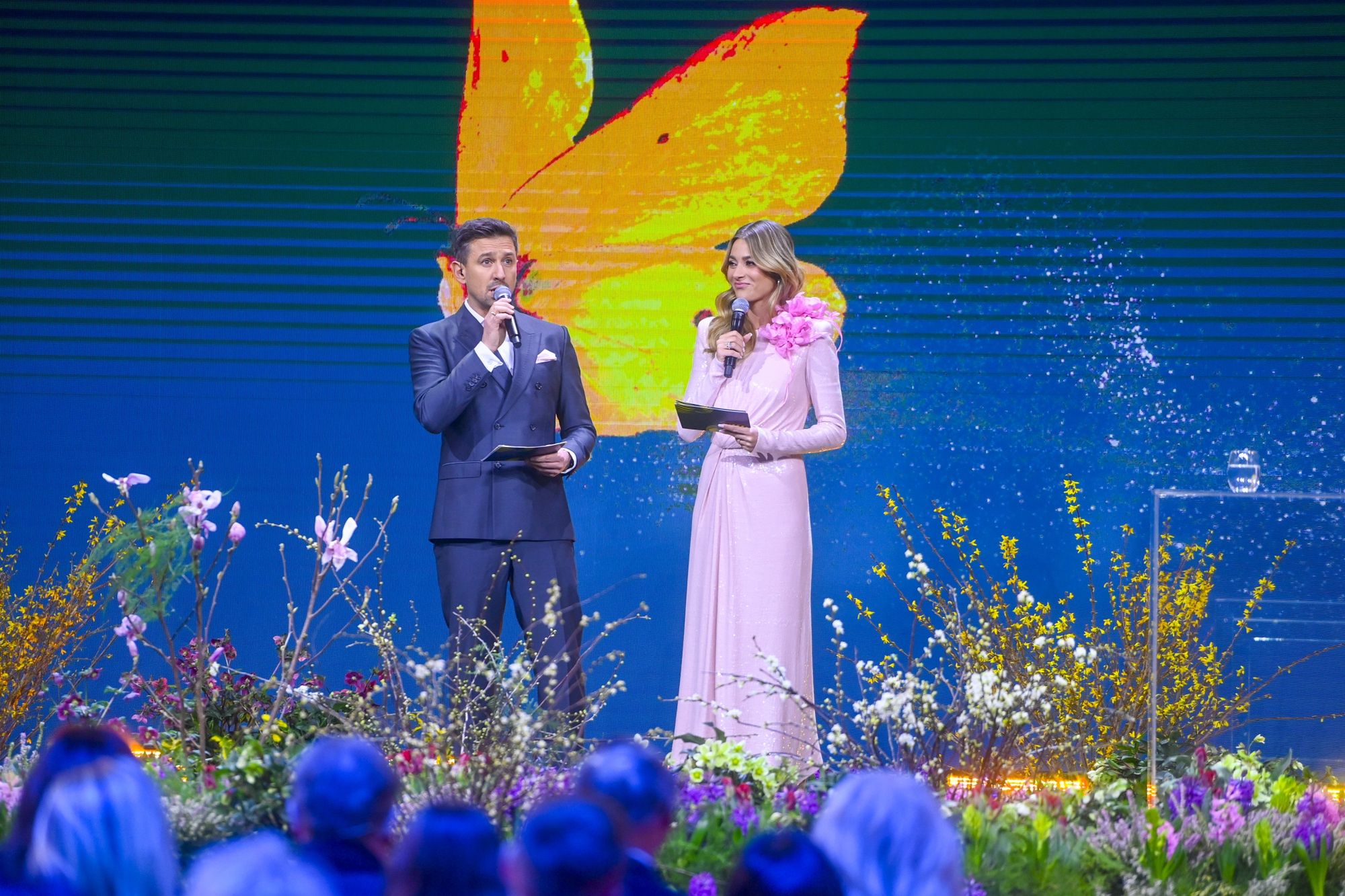 Maciej Dowbor podczas prezentacji wiosennej ramówki Polsatu