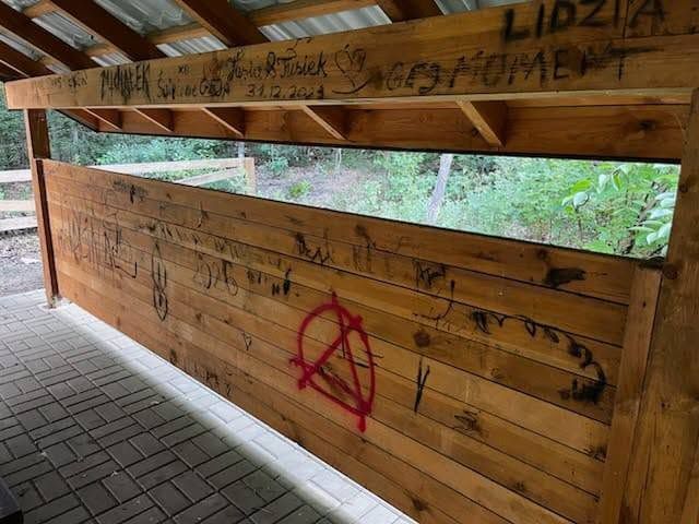 Wandalizm w Leśnictwie Miszewo 