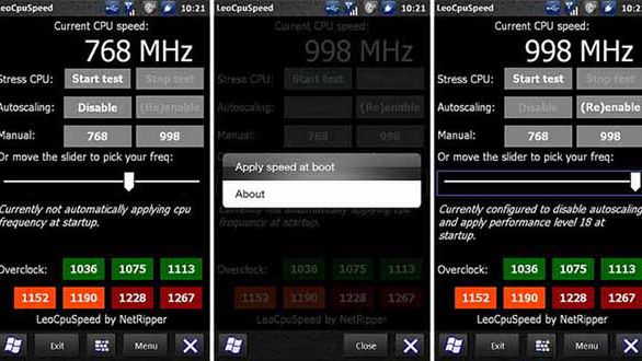 Podkręć procesor w HTC HD2 1