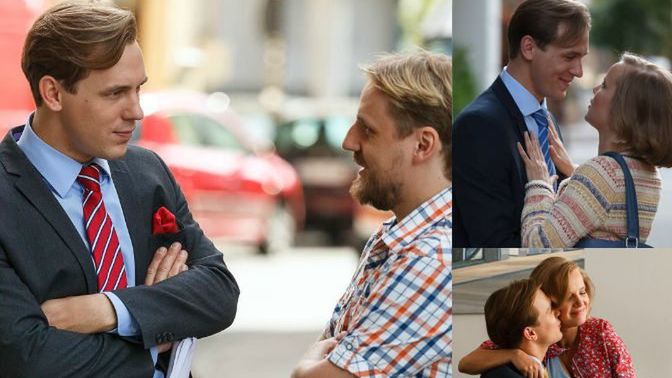 O mnie się nie martw 3 sezon, Marcin (Stefan Pawłowski), Iga (Joanna Kulig), Krzysiek (Paweł Domagała) Fotografia: Facebook.com