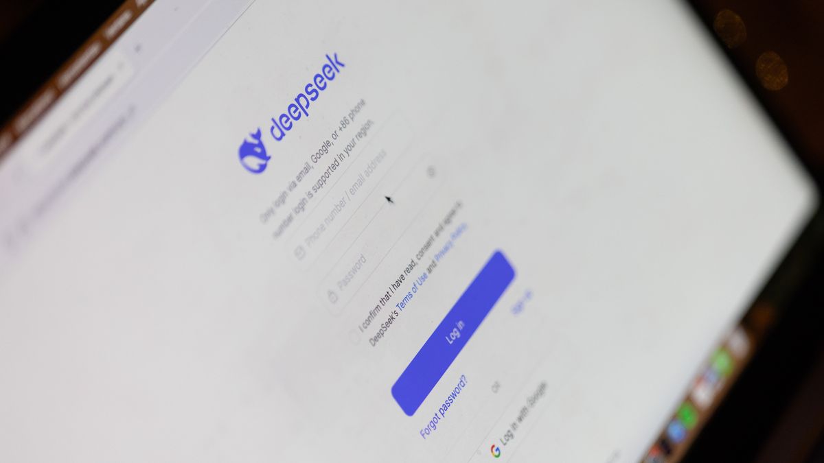 MADRID, SPAIN - JANUARY 29: A person tests the DeepSeek assistant on January 29, 2025, in Madrid, Spain. The DeepSeek assistant arrived in the App Store on January 11, and has climbed to take the top spot in the Apple Store in the United States, ahead of OpenAI's ChatGPT. DeepSeek is a free-to-use generative Artificial Intelligence (AI) assistant. In addition to answering questions in a conversational format, it can browse the web to provide up-to-date answers, summarize text documents quickly, and use reasoning to solve complex problems. (Photo By Eduardo Parra/Europa Press via Getty Images)