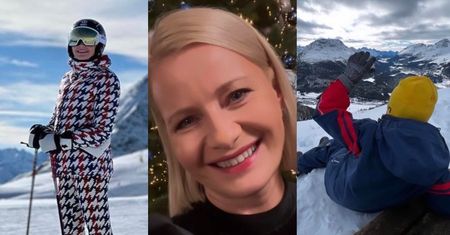 Małgorzata Kożuchowska szusuje z rodziną po alpejskich stokach! To dopiero Gwiazdka z rozmachem? (ZDJĘCIA)