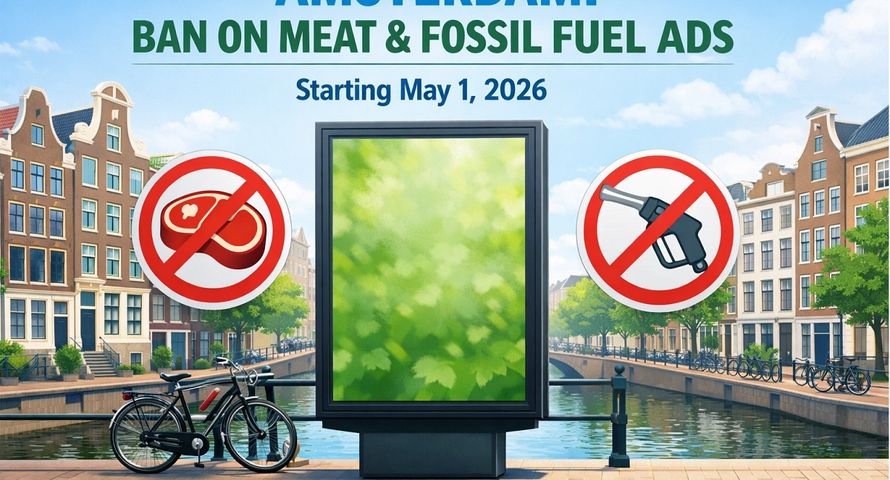 Koniec reklam mięsa i paliw kopalnych. Amsterdam wprowadza zakaz