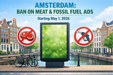 Amsterdam zakazuje reklam mięsa i paliw kopalnych