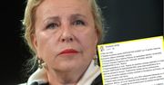 "To poniżej godności". Ostry komentarz Krystyny Jandy. Dostało się też prezydentowi