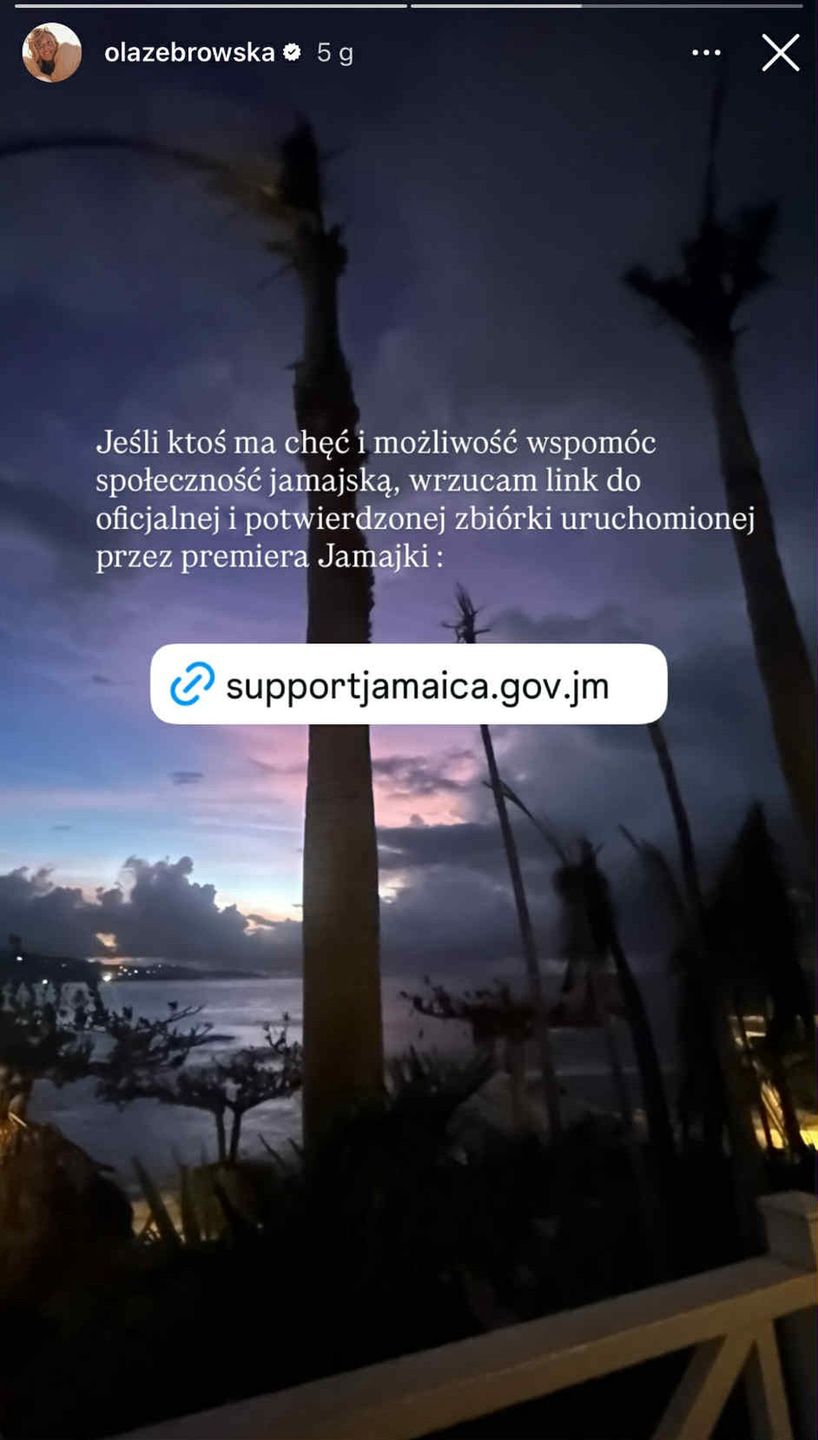 Aleksandra Żebrowska przekazała nowe wieści z Jamajki