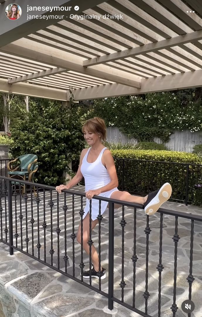 Jane Seymour ćwiczy na Instagramie