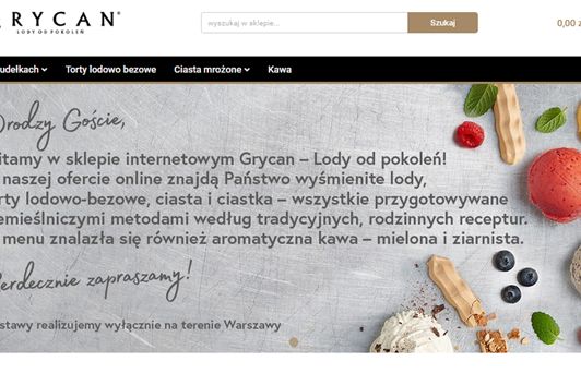 Grycan otworzył sklep internetowy
