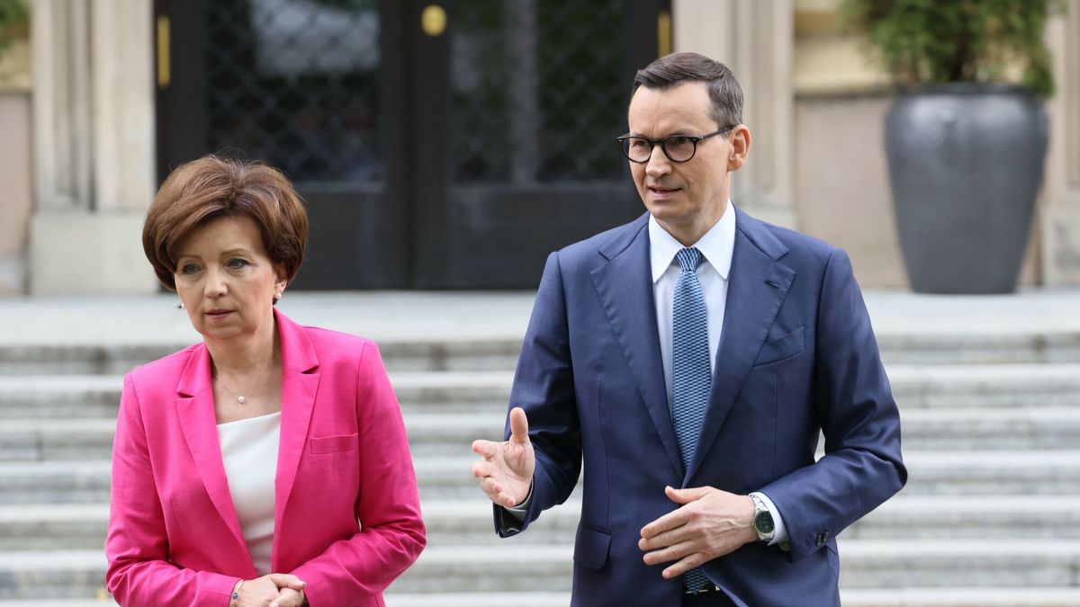Marlena Maląg i Mateusz Morawiecki