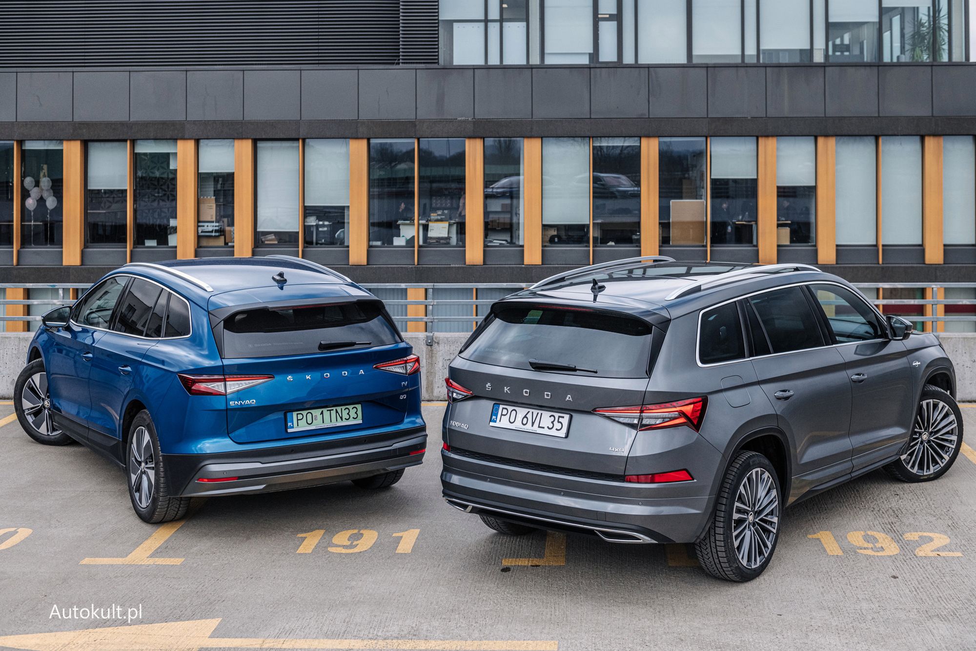 Škoda Kodiaq 2.0 TDI vs. Škoda Enyaq iV80