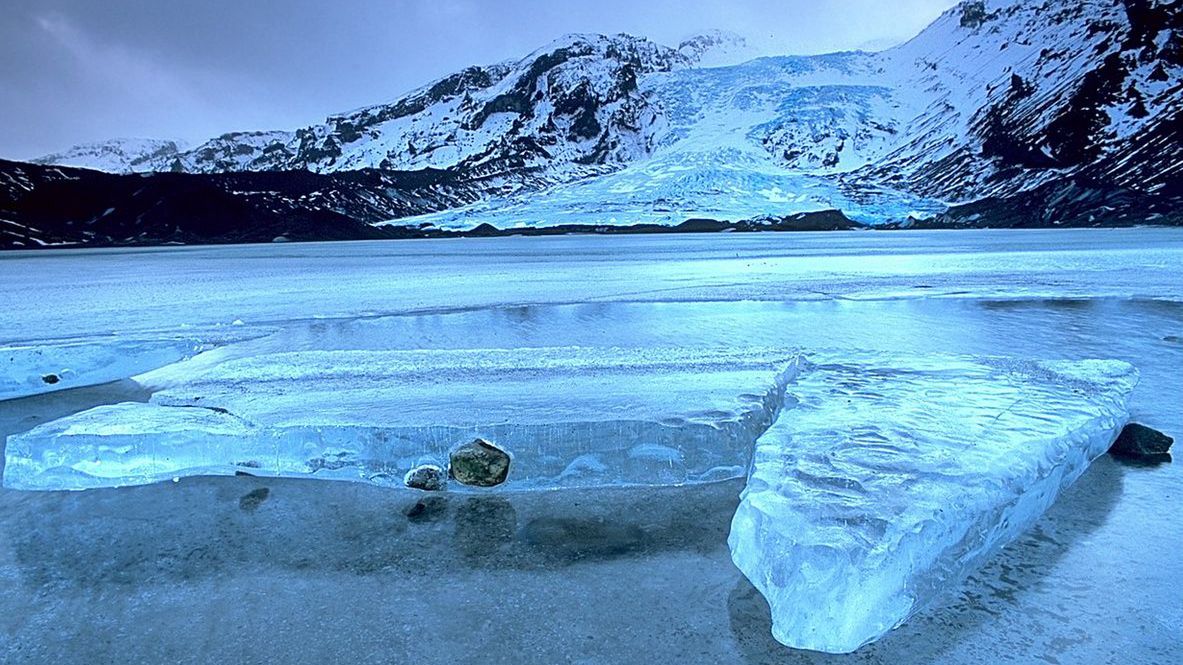 Lodowiec na Islandii