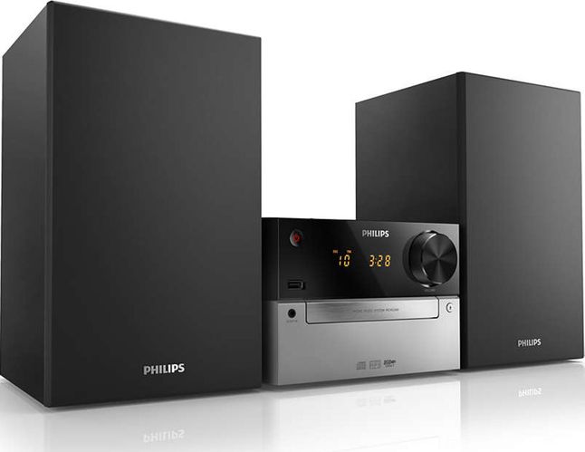 Philips MCM2300/12 obsługuje m.in. płyty CD-R, CD-RW i Audio-CD